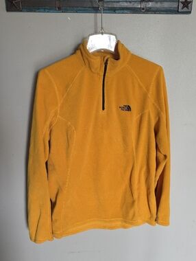 The North Face Mustard Yellow 1/4 Zip Fleece Pullover